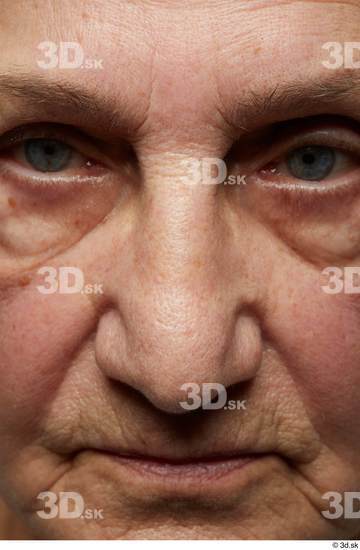 and more Face Mouth Nose Skin Woman White Chubby Wrinkles Studio photo references