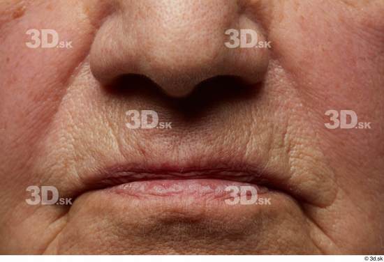 and more Face Mouth Nose Skin Woman White Chubby Wrinkles Studio photo references