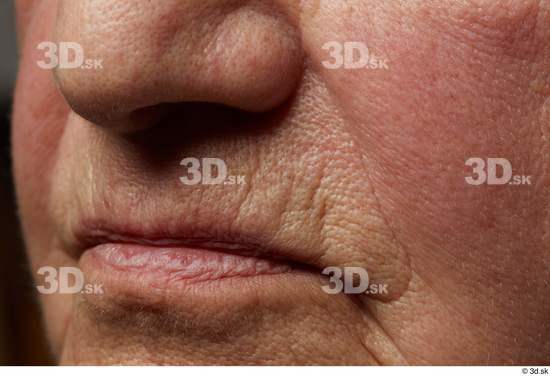 and more Face Mouth Nose Cheek Skin Woman White Chubby Wrinkles Studio photo references