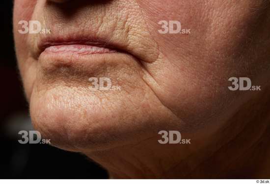 and more Face Mouth Skin Woman White Chubby Wrinkles Studio photo references