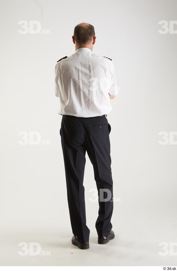 Whole Body Man White Uniform Athletic Studio photo references