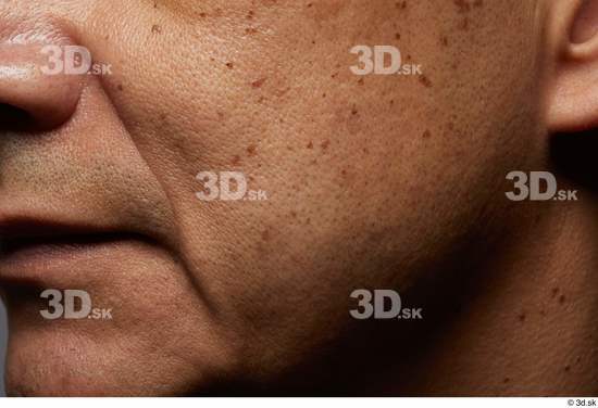 Face Mouth Cheek Skin Man Slim Wrinkles Studio photo references