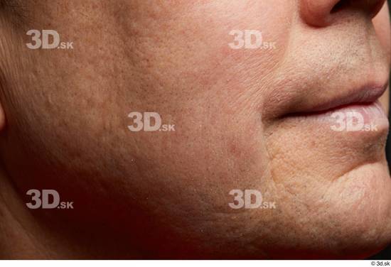 Face Mouth Cheek Skin Man Chubby Wrinkles Studio photo references