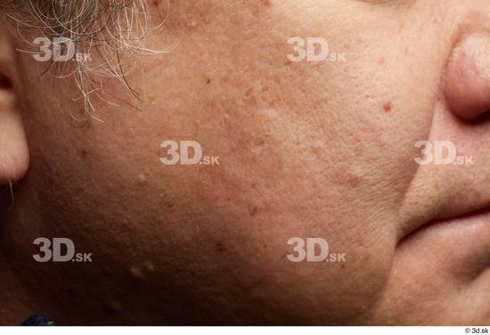 Face Cheek Skin Man Chubby Wrinkles Studio photo references