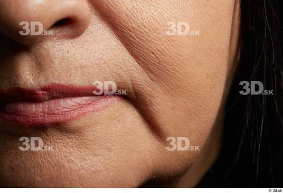 Face Mouth Nose Cheek Skin Woman Chubby Wrinkles Studio photo references