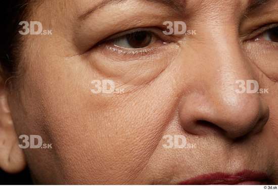 Eye Face Nose Cheek Skin Woman Chubby Wrinkles Studio photo references