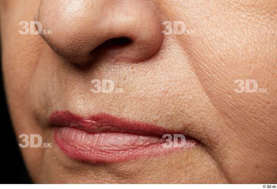 Face Mouth Nose Cheek Skin Woman Chubby Wrinkles Studio photo references