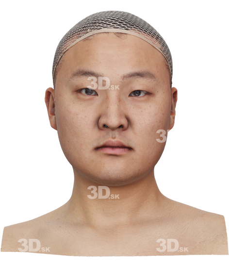 Head Man Asian 3D Neutral Raw