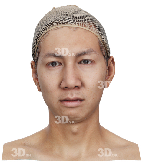 Head Man Asian 3D Neutral Raw