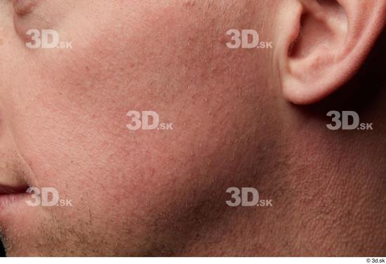 Face Cheek Ear Skin Man White Slim Studio photo references