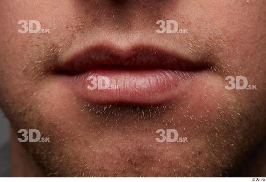 Face Mouth Skin Man White Slim Studio photo references