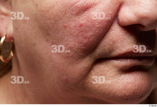 Mouth Nose Cheek Skin Woman Chubby Wrinkles Studio photo references