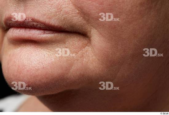 Mouth Skin Woman Chubby Wrinkles Studio photo references