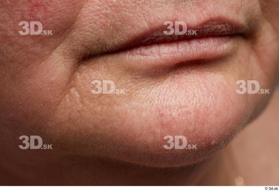 Mouth Skin Woman Chubby Wrinkles Studio photo references