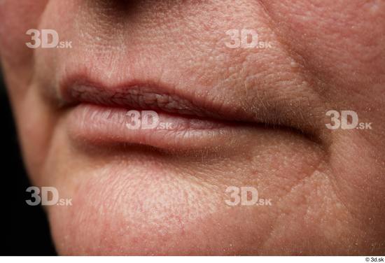 Mouth Skin Woman Chubby Wrinkles Studio photo references