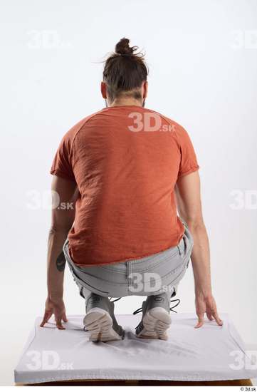 Man White Slim Male Studio Poses