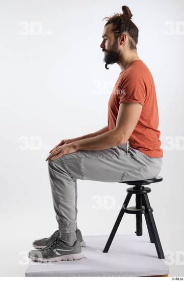 Man White Slim Male Studio Poses