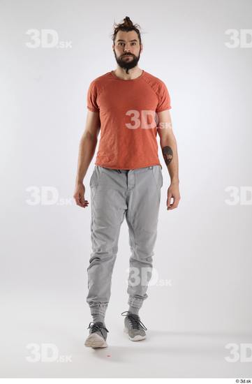 Man White Slim Male Studio Poses