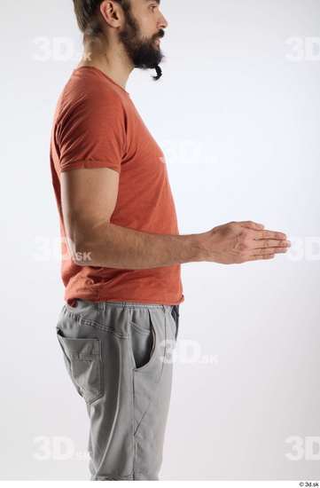 Man White Slim Male Studio Poses