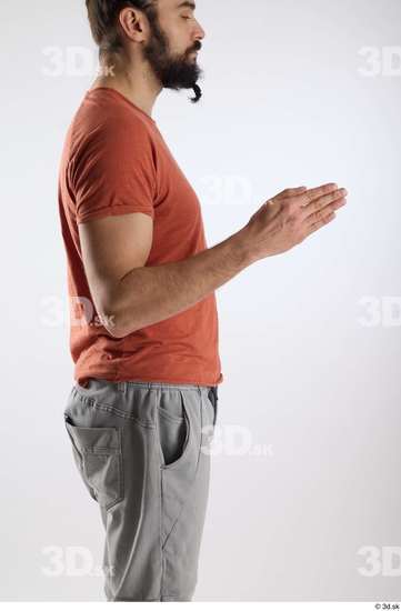 Man White Slim Male Studio Poses