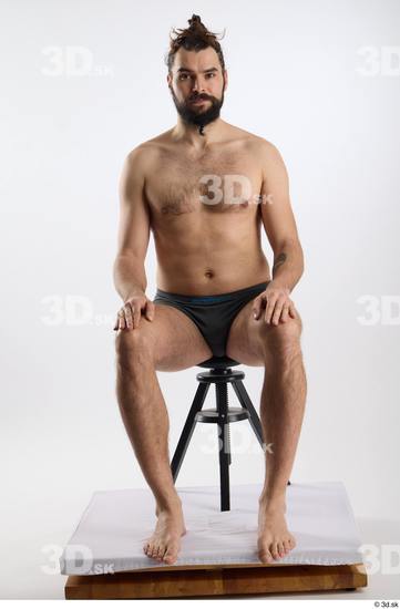 Man White Slim Male Studio Poses