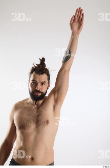 Man White Slim Male Studio Poses