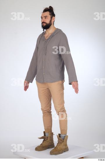 Man White Slim Male Studio Poses