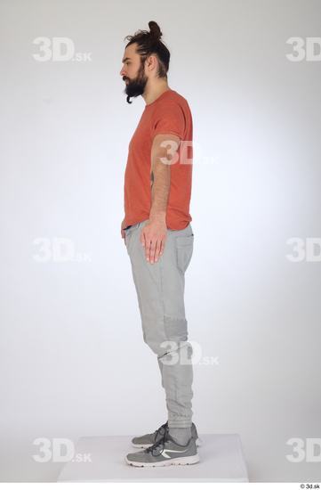 Man White Slim Male Studio Poses