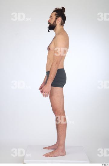 Man White Slim Male Studio Poses