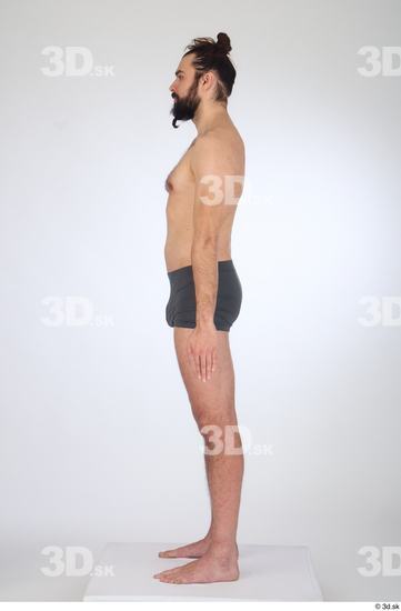 Man White Slim Male Studio Poses