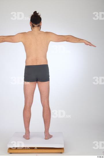 Man White Slim Male Studio Poses