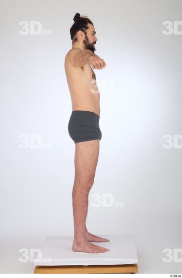 Man White Slim Male Studio Poses