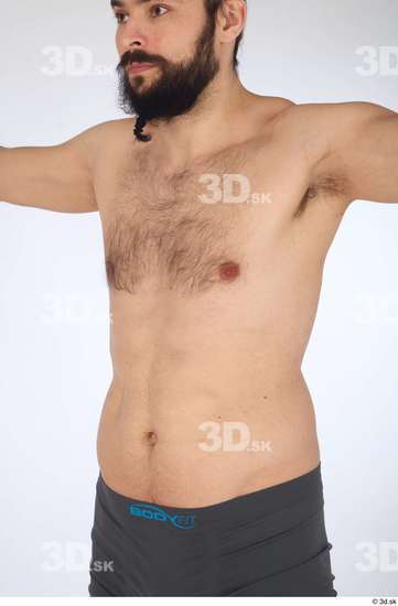 Man White Slim Male Studio Poses