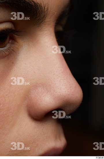 Nose Skin Man Slim Studio photo references