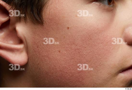Cheek Ear Skin Man Slim Studio photo references