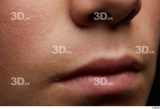 Mouth Nose Cheek Skin Man Slim Studio photo references