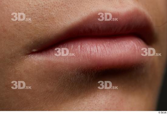 Mouth Skin Man Slim Studio photo references