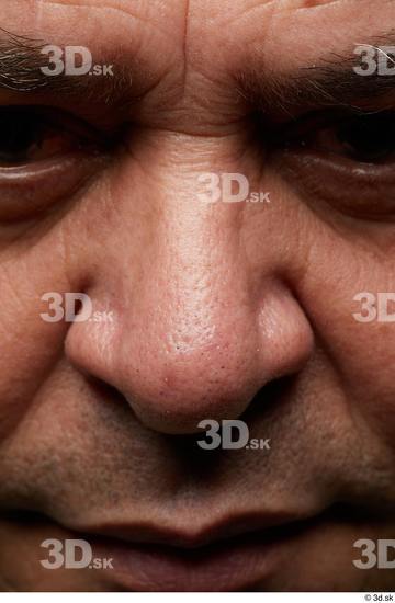 Nose Skin Man Chubby Wrinkles Studio photo references