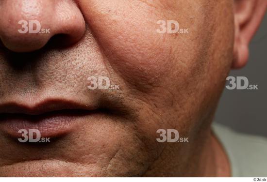 Mouth Nose Cheek Skin Man Chubby Wrinkles Studio photo references