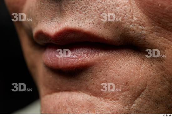 Mouth Skin Man Chubby Wrinkles Studio photo references