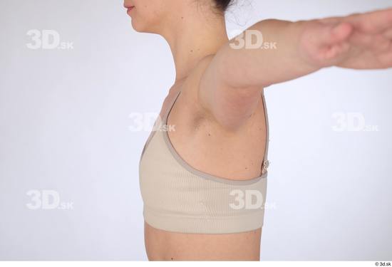 Woman White Slim Female Studio Poses