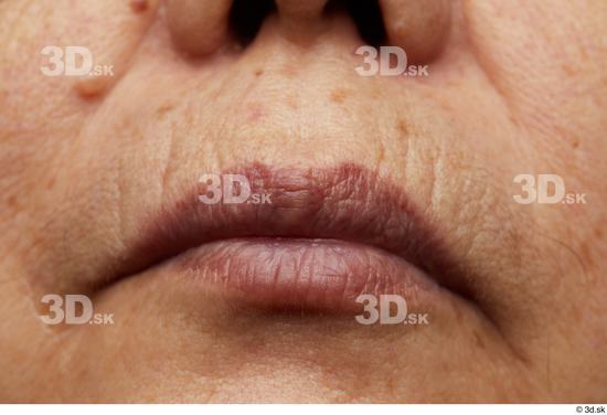 Face Mouth Skin Woman Asian Chubby Wrinkles Studio photo references