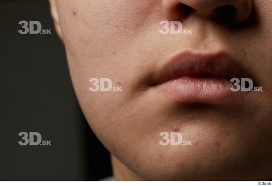 Face Mouth Cheek Skin Man Asian Slim Studio photo references