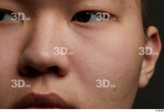 Eye Face Mouth Nose Cheek Skin Man Asian Slim Studio photo references