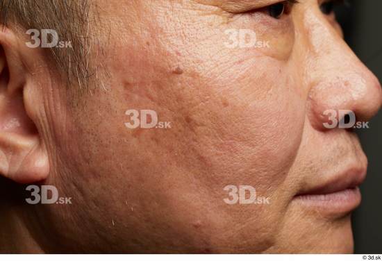 Mouth Nose Cheek Ear Hair Skin Man Asian Slim Wrinkles Studio photo references
