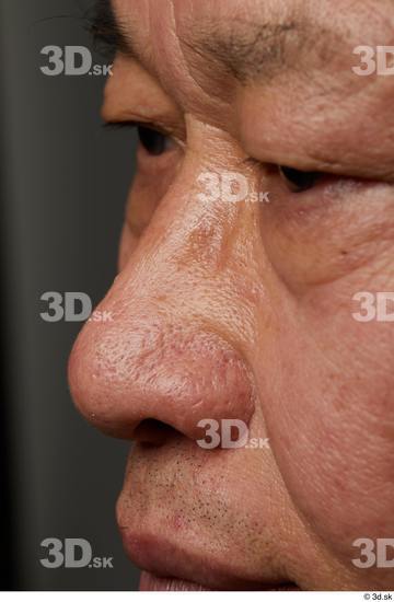 Nose Skin Man Asian Slim Wrinkles Studio photo references