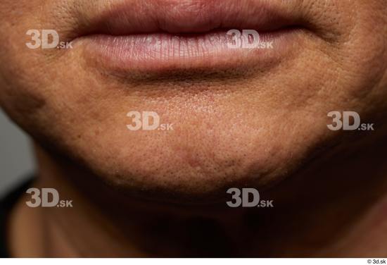 Mouth Skin Man Asian Slim Wrinkles Studio photo references