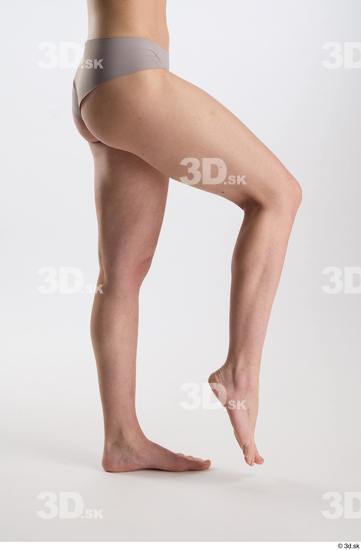 Woman White Slim Female Studio Poses