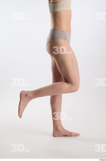 Woman White Slim Female Studio Poses