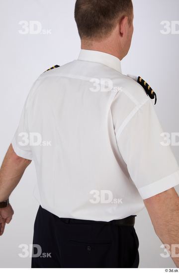 Whole Body Man White Uniform Athletic Studio photo references